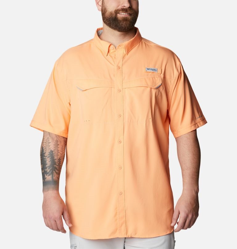 Camasa Columbia PFG Low Drag Offshore Scurte Sleeve Barbati Portocalii | Plus Size CHZQ78A90